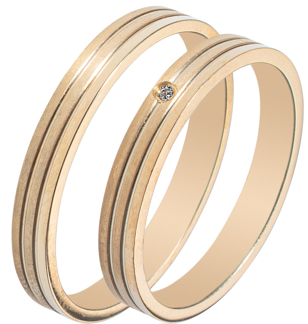 MASCHIO FEMMINA Sottile Collection Βέρες Κίτρινο Χρυσό SL58 - Κίτρινο Χρυσό