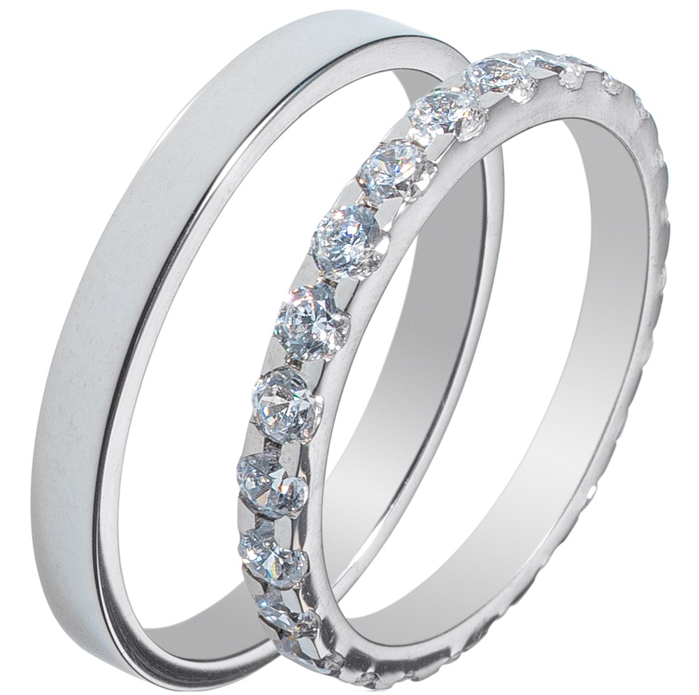 MASCHIO FEMMINA Sottile Collection Βέρες Λευκό Χρυσό SL60