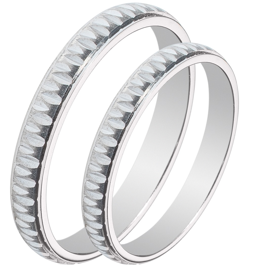 MASCHIO FEMMINA Sottile Collection Wedding Rings White Gold SL68