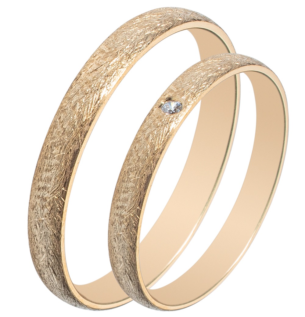 MASCHIO FEMMINA Sottile Collection Wedding Rings Yellow Gold SL71