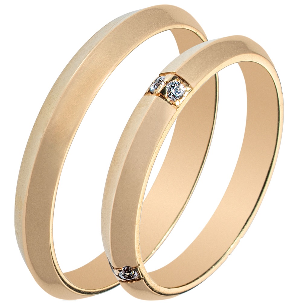 MASCHIO FEMMINA Sottile Collection Wedding Rings Yellow Gold SL72