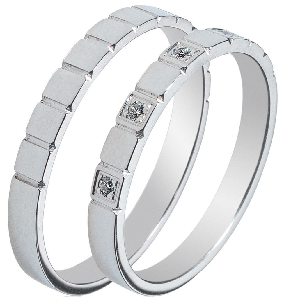 MASCHIO FEMMINA Sottile Collection Βέρες Λευκό Χρυσό SL78