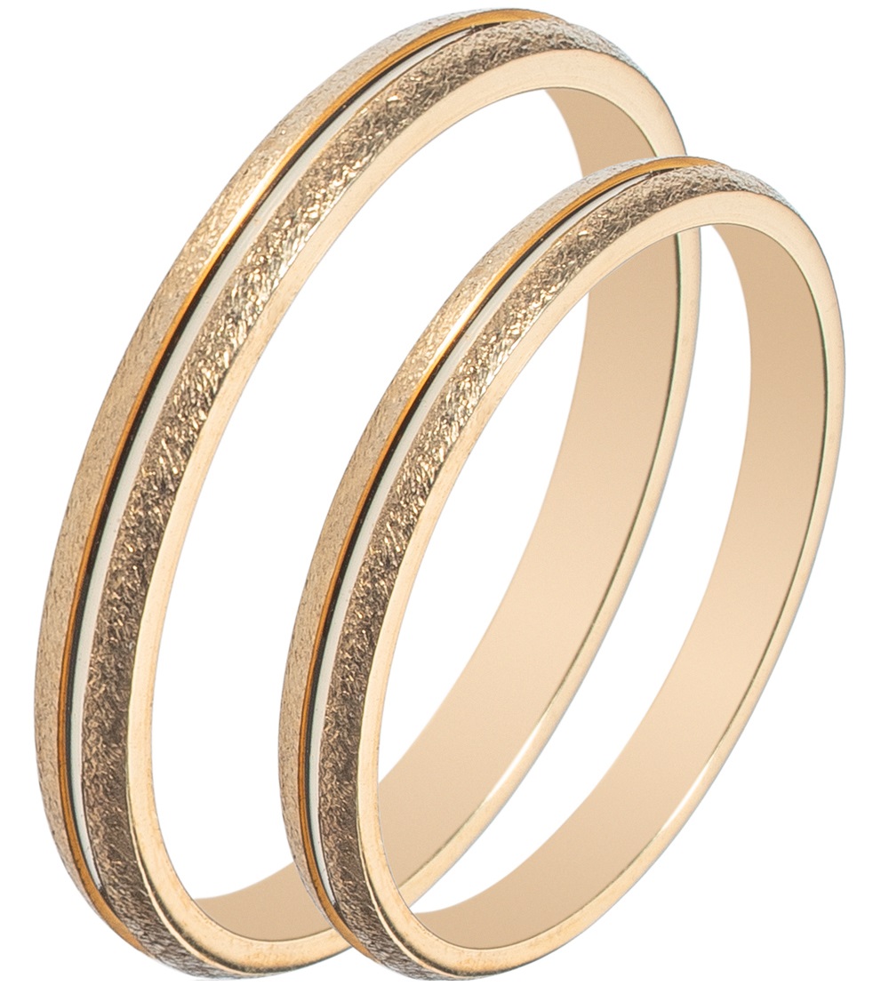 MASCHIO FEMMINA Sottile Collection Wedding Rings Yellow Gold SL82