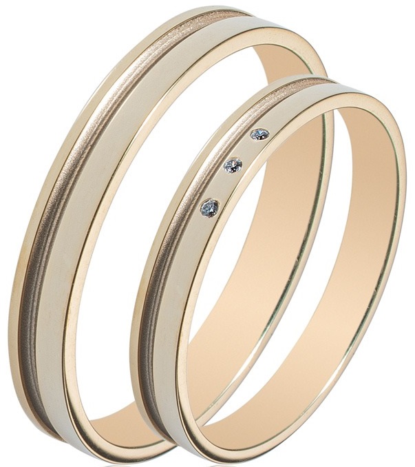MASCHIO FEMMINA Sottile Collection Wedding Rings Yellow Gold SL83