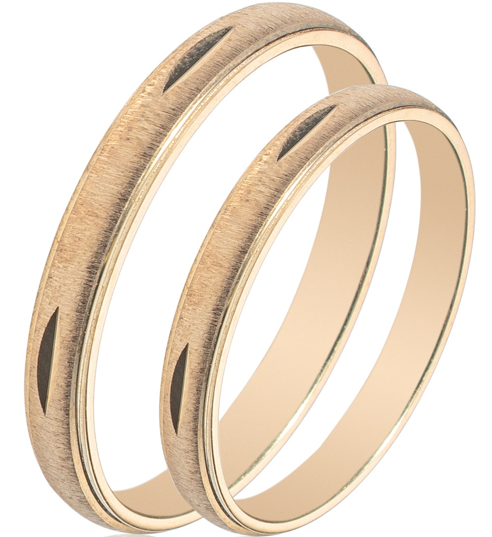 MASCHIO FEMMINA Sottile Collection Wedding Rings Yellow Gold SL84