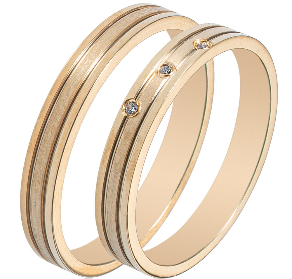 MASCHIO FEMMINA Sottile Collection Wedding Rings Yellow Gold SL87