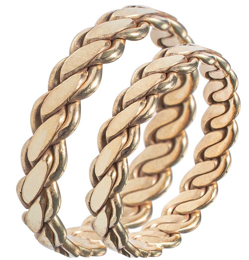 MASCHIO FEMMINA Sottile Collection Wedding Rings Yellow Gold SL93