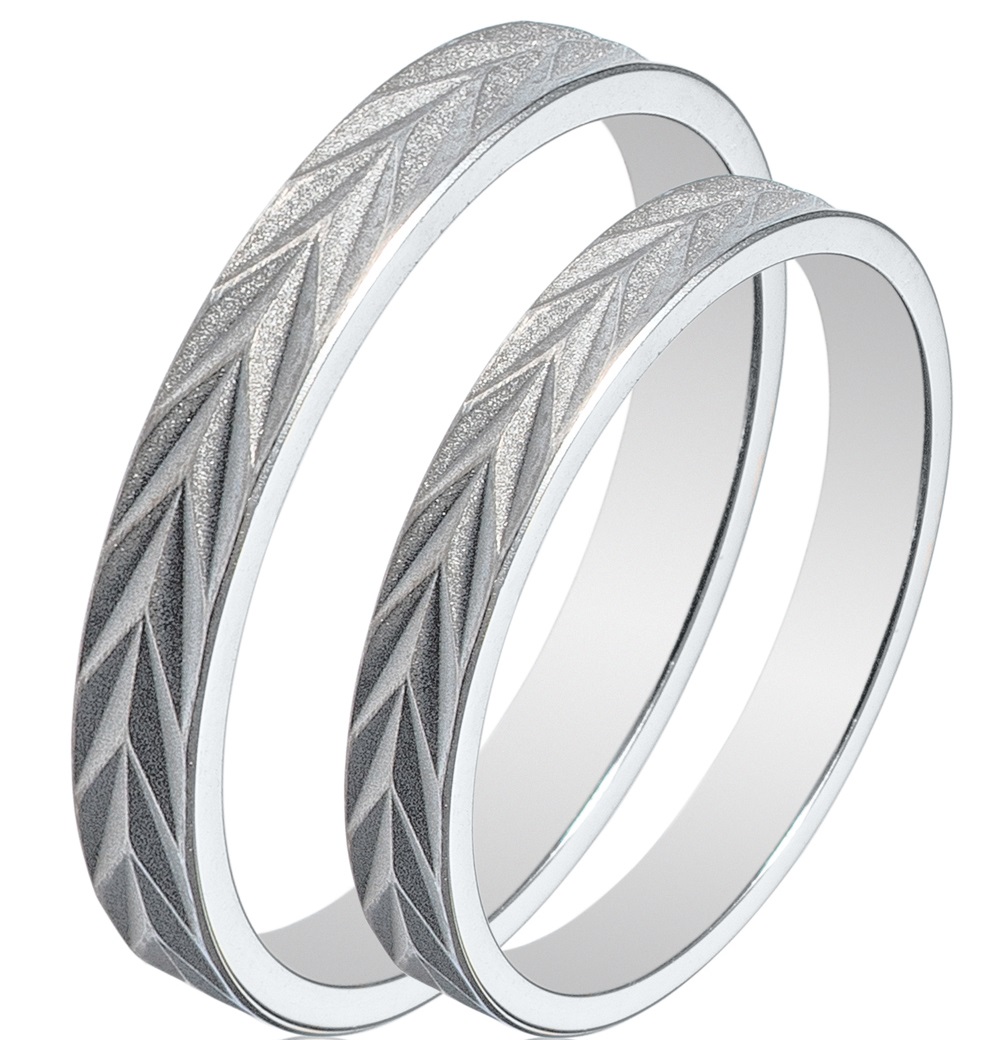 MASCHIO FEMMINA Sottile Collection Βέρες Λευκό Χρυσό SL94 - Λεύκο Χρυσό