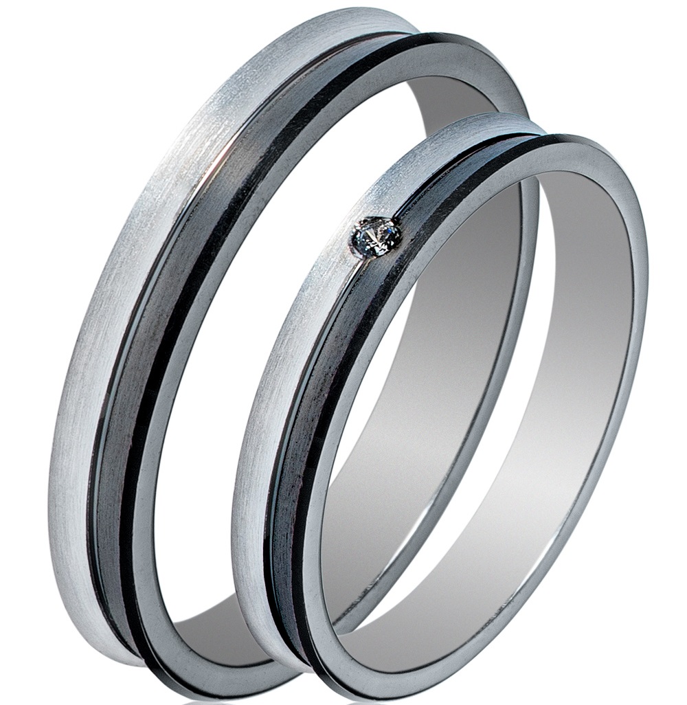 MASCHIO FEMMINA Sottile Collection Wedding Rings White Gold SL97