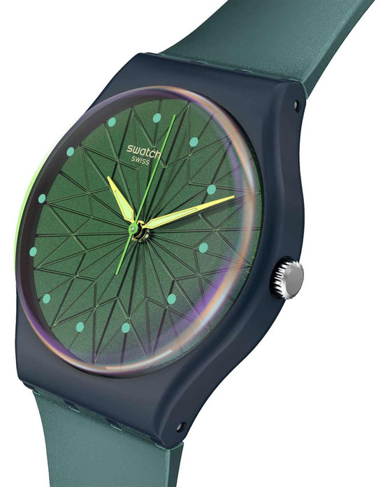 SWATCH Dreaming Of Gemstones 34mm Purple Silicon Strap SO28N117 - 2