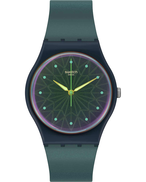 SWATCH Dreaming Of Gemstones 34mm Purple Silicon Strap SO28N117 - 1