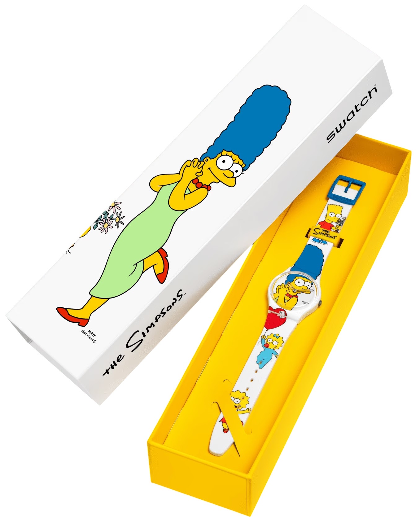 SWATCH Big Bold Bioceramic Best. Mom. Ever. 34mm White Silicone Strap SO28Z116 - 5