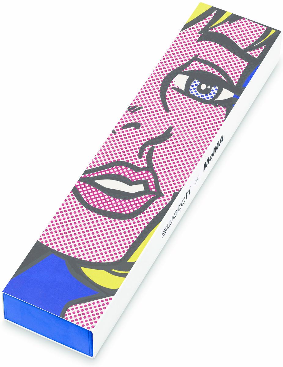 SWATCH Art Journey 2023 Reverie by Roy Lichtenstein 34mm Yellow Silicon Strap SO28Z117 - 7