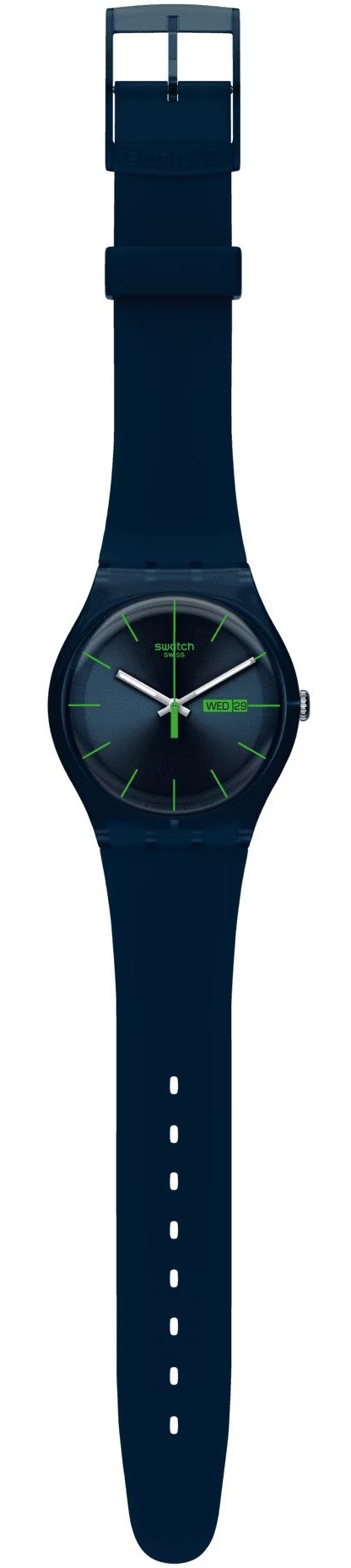 SWATCH Blue Rebel 41mm Blue Silicon Strap SO29N704 - 2