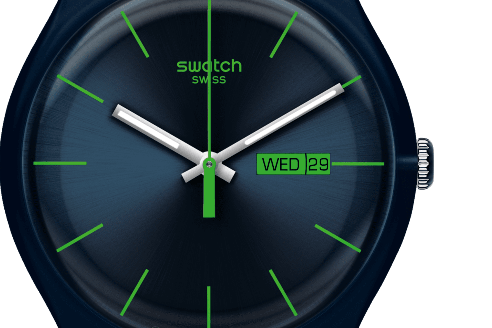 SWATCH Blue Rebel 41mm Blue Silicon Strap SO29N704 - 3