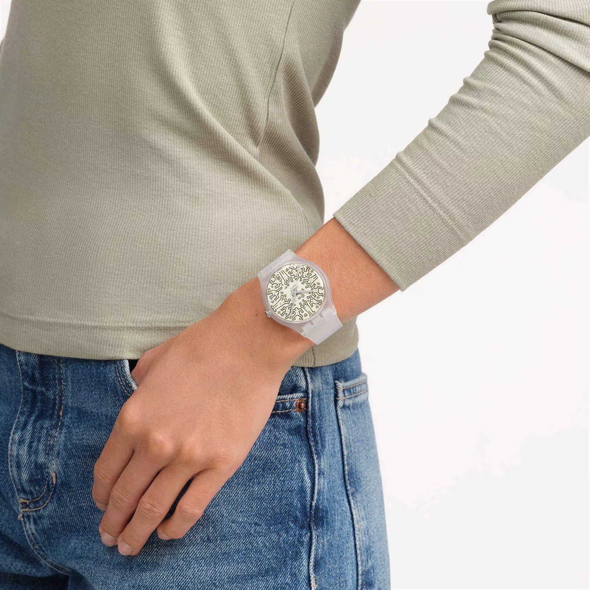 SWATCH Originals From The Archive 41mm White Silicone Strap SO29Z145 - 5