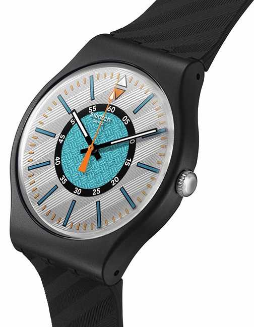 SWATCH Power Of Nature Good To Gorp 41mm Black Silicon Strap SO32B119 - 