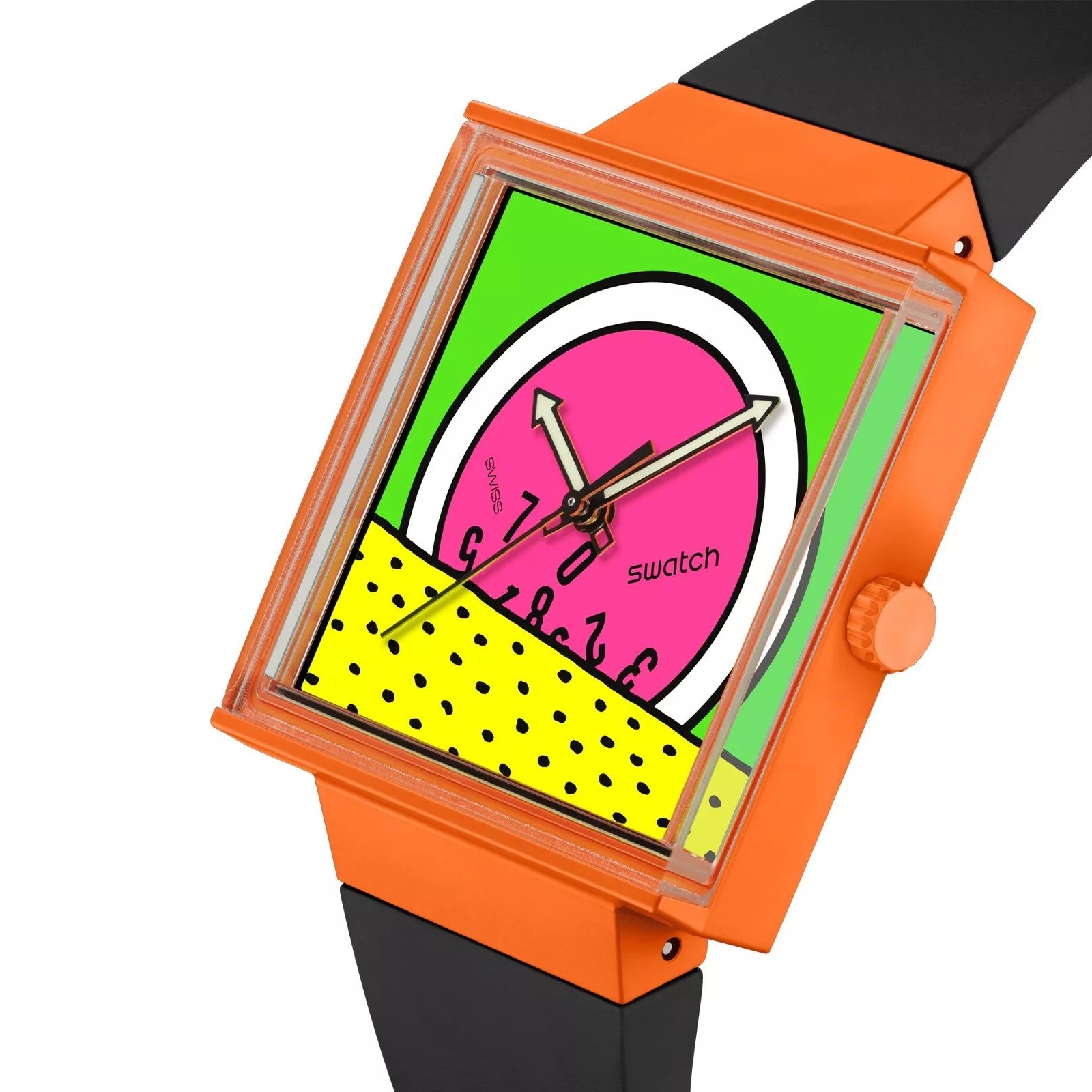 SWATCH Bioceramic Break Time 41.8mm Black Biosourced Strap SO34Z101 - 2