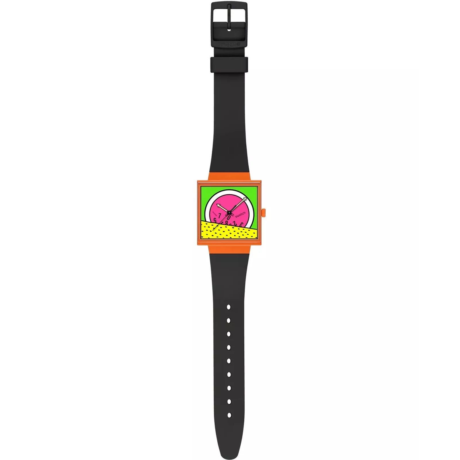 SWATCH Bioceramic Break Time 41.8mm Black Biosourced Strap SO34Z101 - 3