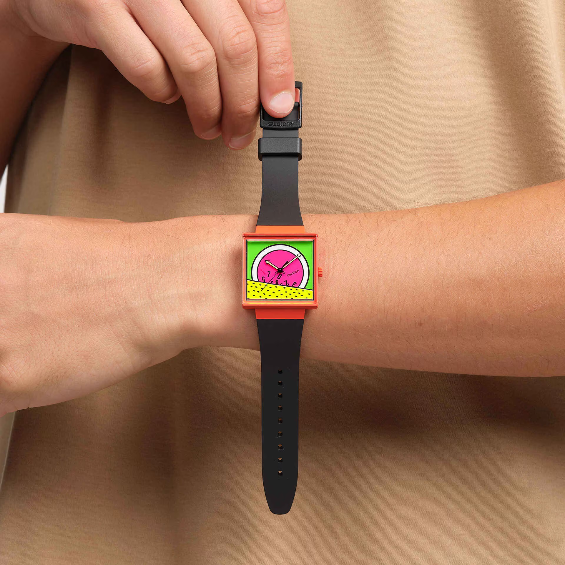 SWATCH Bioceramic Break Time 41.8mm Black Biosourced Strap SO34Z101 - 5