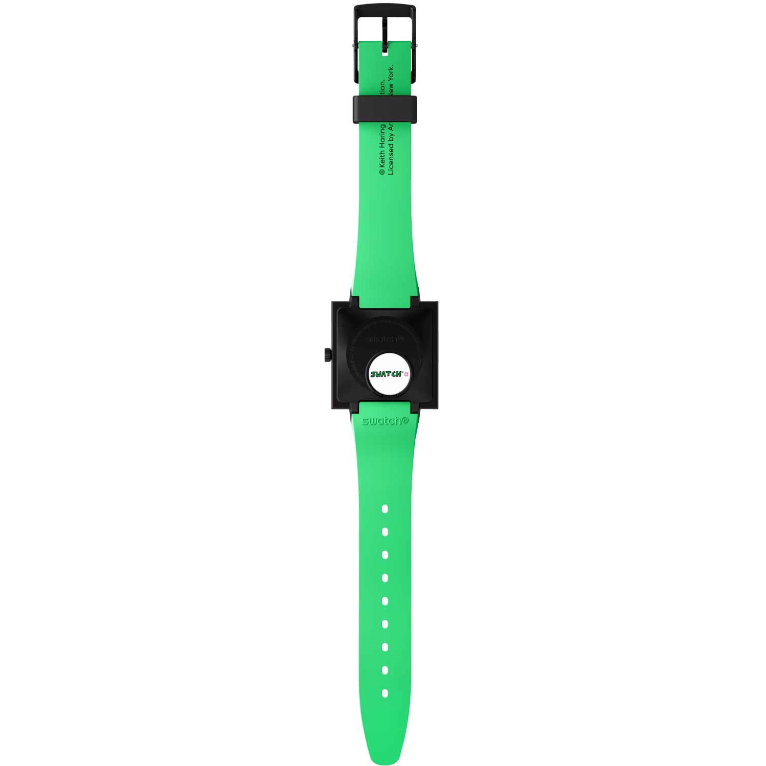 SWATCH Bioceramic Breaks Off 41.8mm Green Biosourced Strap SO34Z102 - 4