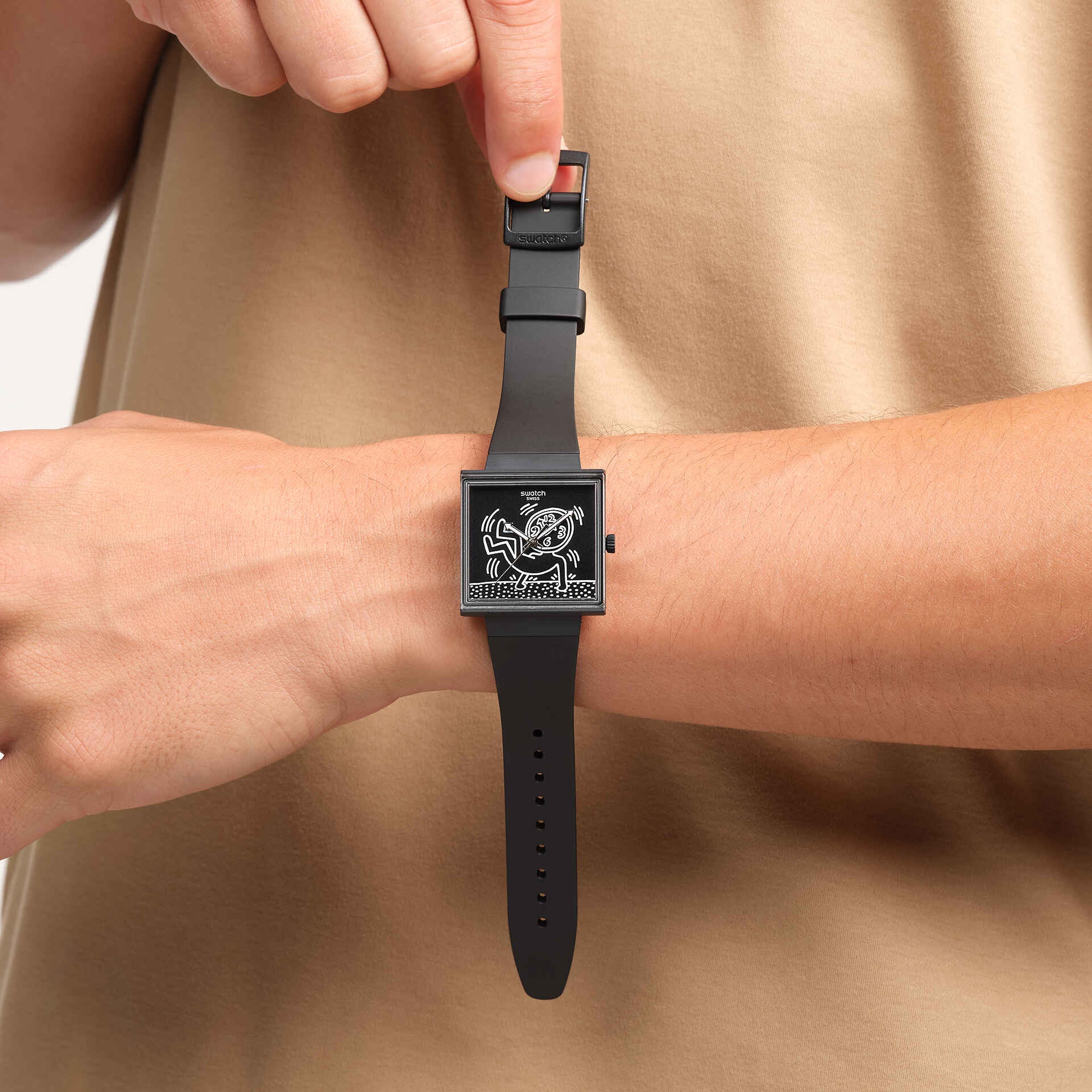 SWATCH Bioceramic Break Loose 41.8mm Black Biosourced Strap SO34Z103 - 5