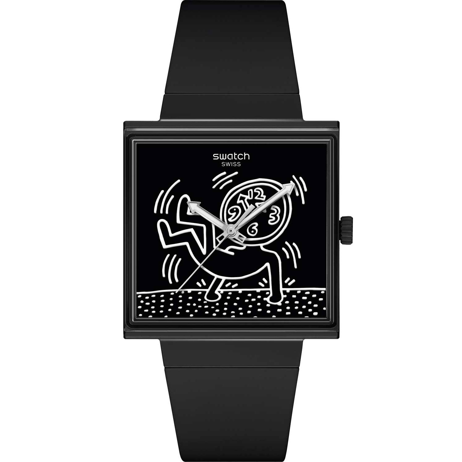 SWATCH Bioceramic Break Loose 41.8mm Black Biosourced Strap SO34Z103 - 
