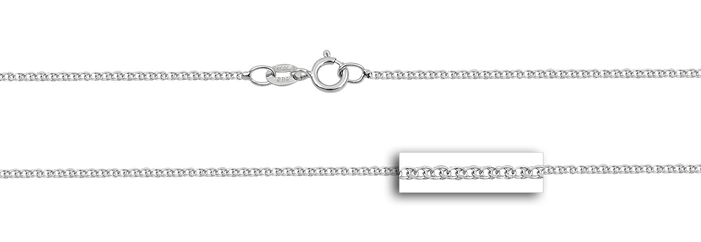 ΑΛΥΣΙΔΑ Σπίγγα Light #1 Κ14 40cm Λευκό Χρυσό SPA020WH-K14.40 - 2