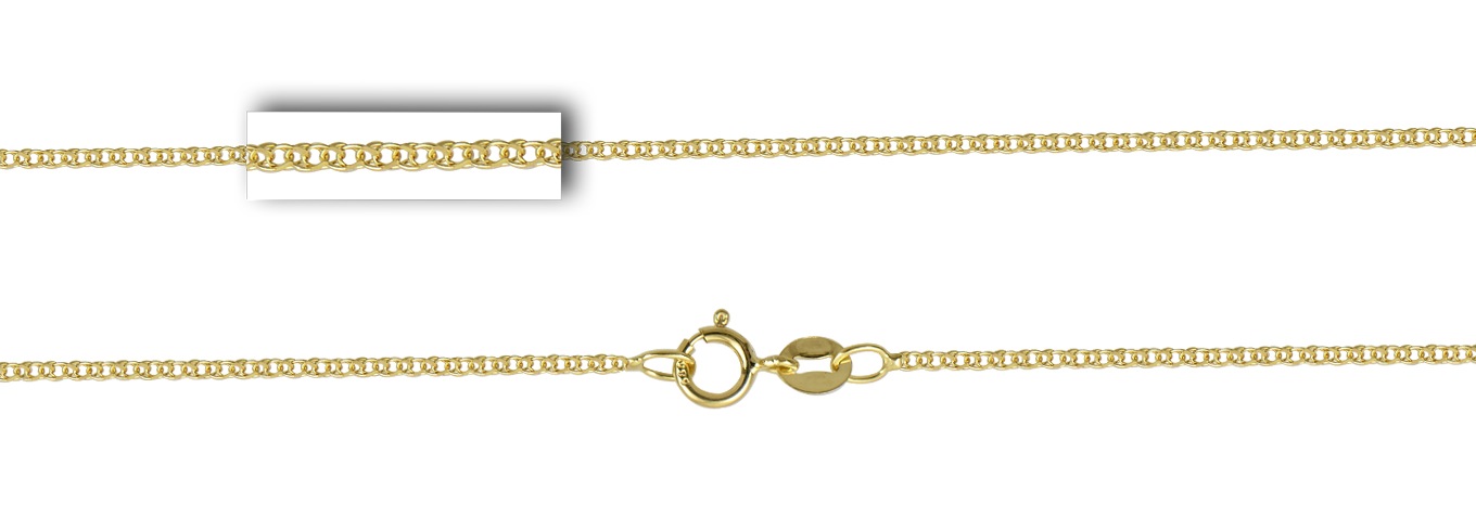 ΑΛΥΣΙΔΑ Σπίγγα Light #1 Κ14 50cm Κίτρινο Χρυσό SPA020Y-K14.50 - 2