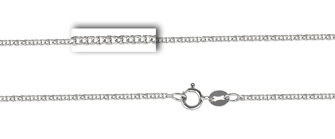 ΑΛΥΣΙΔΑ Σπίγγα Light #2 Κ14 40cm Λευκό Χρυσό SP025WH-K14.40 - 2