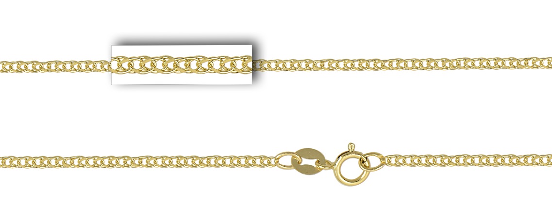 ΑΛΥΣΙΔΑ Σπίγγα Light #3 Κ14 40cm Κίτρινο Χρυσό SP030Y-K14.40 - 2