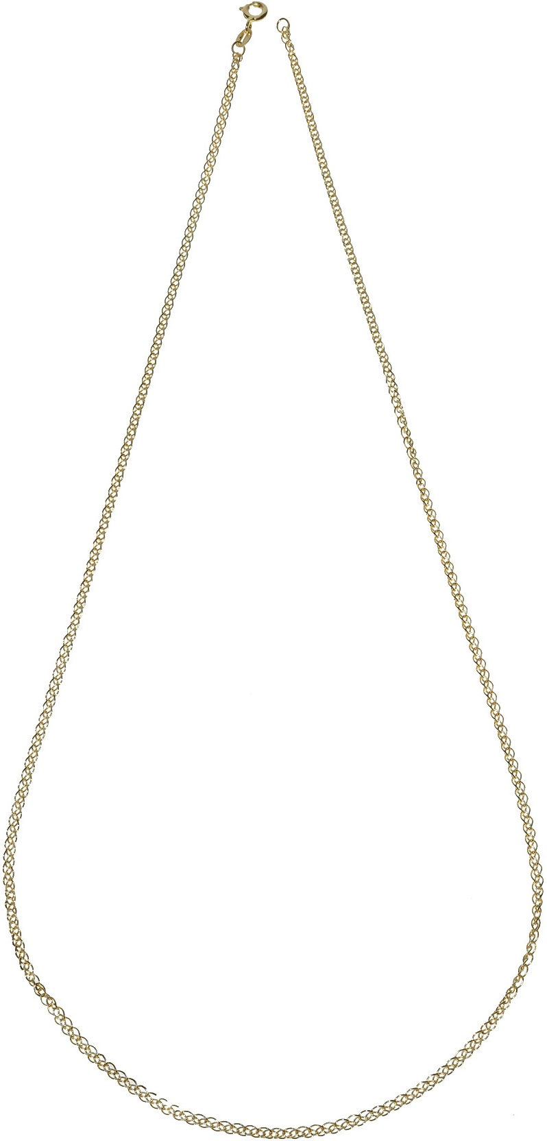 ΑΛΥΣΙΔΑ Λαιμού Spiga Long #2 Κ14 45cm Κίτρινο & Λευκό Χρυσό SPA35D-45 - 2