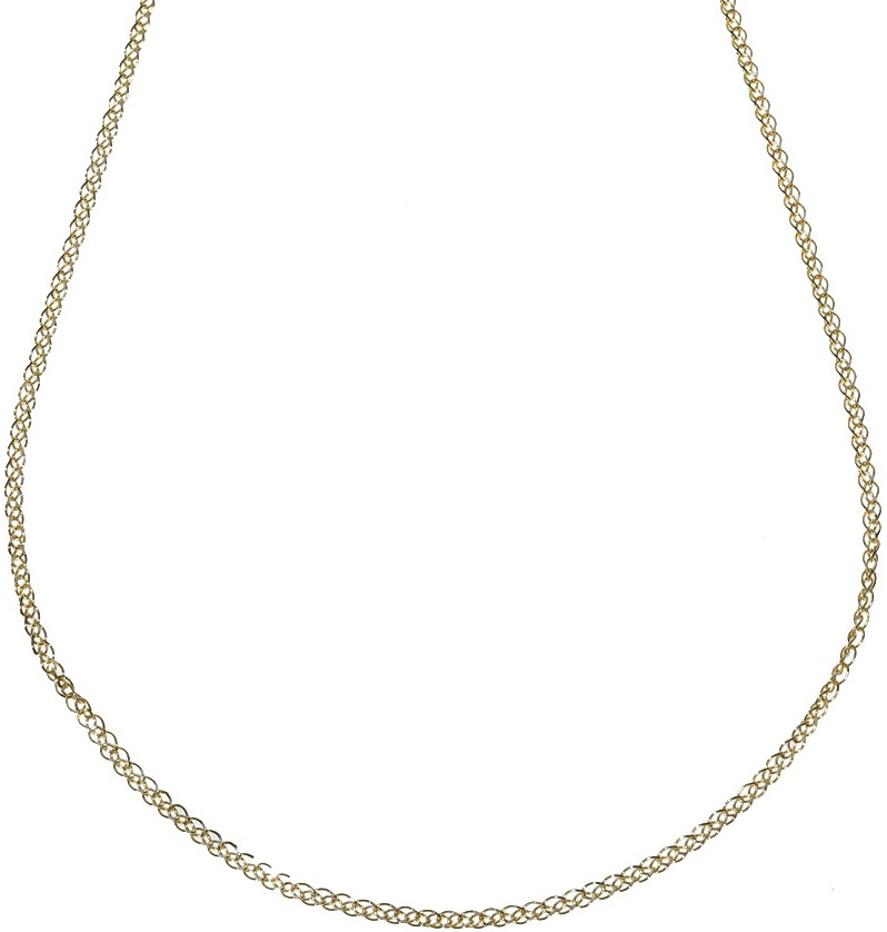 ΑΛΥΣΙΔΑ Λαιμού Spiga Long #2 Κ14 45cm Κίτρινο & Λευκό Χρυσό SPA35D-45 - 3