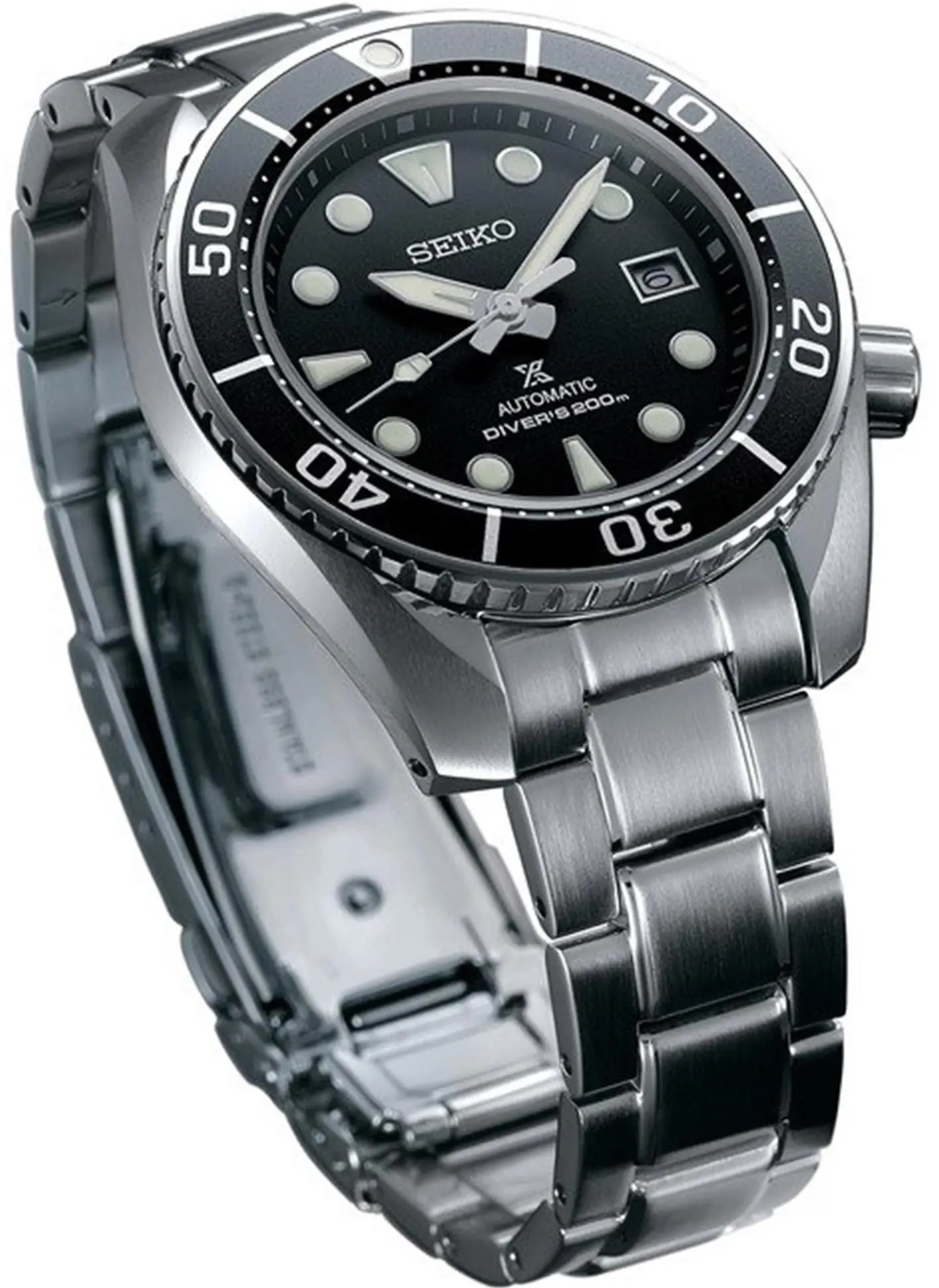 SEIKO Prospex 'Sumo Black' Automatic 45mm Silver Stainless Steel Bracelet SPB101J1 - 2