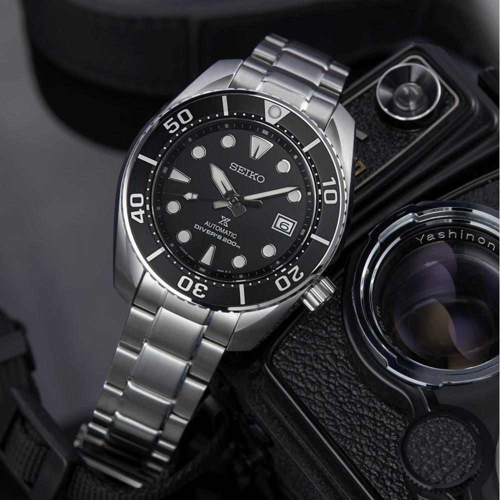 SEIKO Prospex 'Sumo Black' Automatic 45mm Silver Stainless Steel Bracelet SPB101J1 - 6