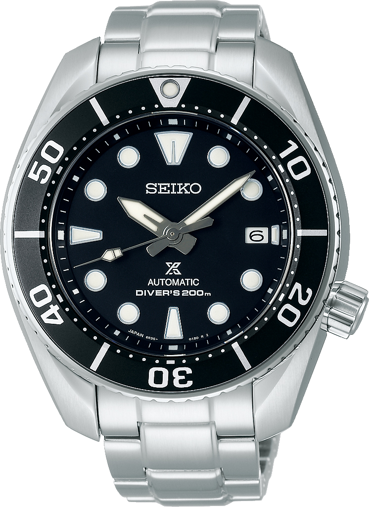 SEIKO Prospex 'Sumo Black' Automatic 45mm Silver Stainless Steel Bracelet SPB101J1 - 1