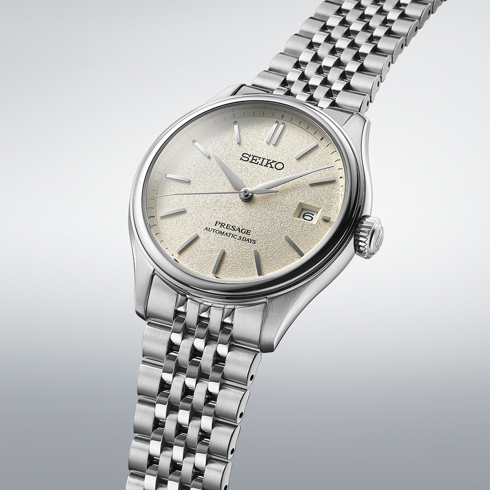SEIKO Presage Classic Series 'Shiro-Iro' Automatic White Dial 40.2mm Silver Stainless Steel Bracelet SPB463J1 - 