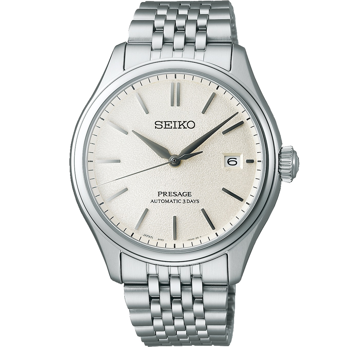 SEIKO Presage Classic Series 'Shiro-Iro' Automatic White Dial 40.2mm Silver Stainless Steel Bracelet SPB463J1 - 