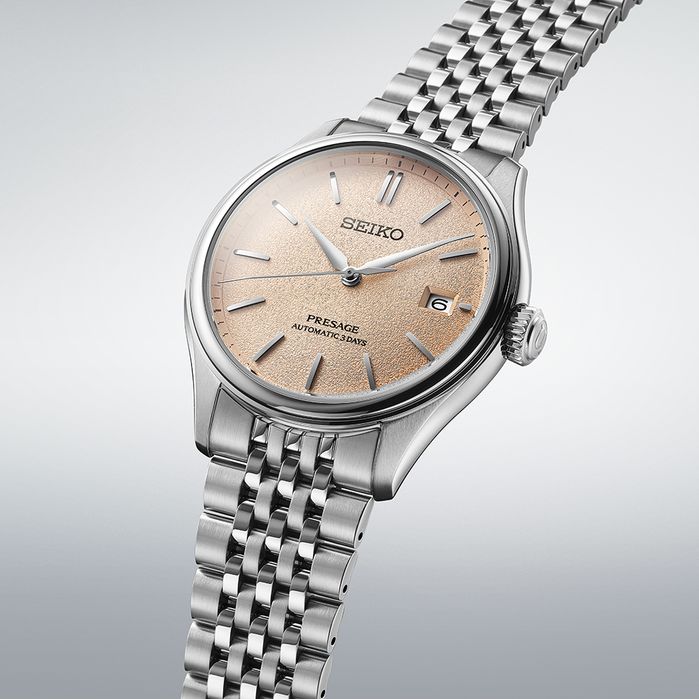 SEIKO Presage Classic Series 'Araigaki' Automatic Beige Dial 40.2mm Silver Stainless Steel Bracelet SPB467J1 - 