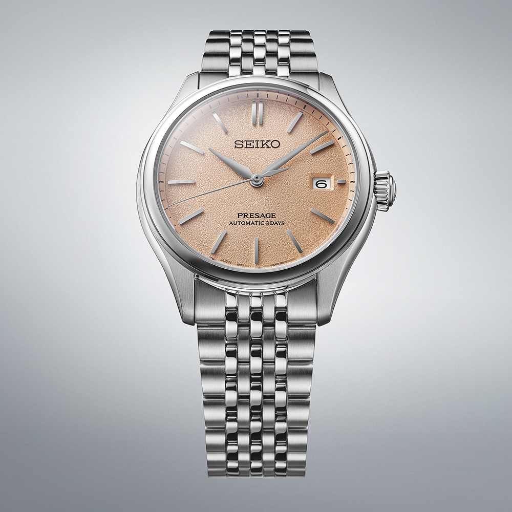 SEIKO Presage Classic Series 'Araigaki' Automatic Beige Dial 40.2mm Silver Stainless Steel Bracelet SPB467J1 - 3