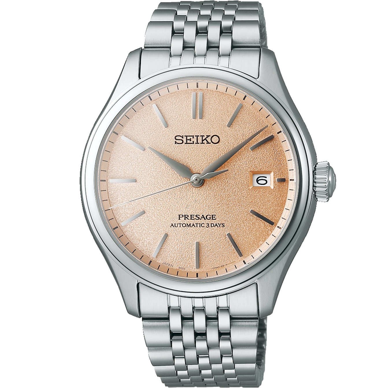 SEIKO Presage Classic Series 'Araigaki' Automatic Beige Dial 40.2mm Silver Stainless Steel Bracelet SPB467J1 - 
