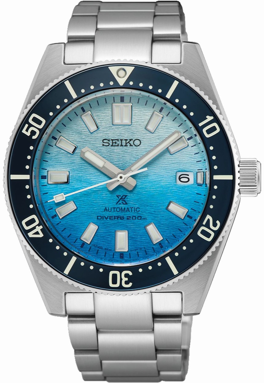 SEIKO Prospex Divers Limited Edition Zakynthos 1965 Recreation Automatic 40.5mm Silver Stainless Steel Gift Set with Bracelet and Extra White Strap SPB473J1 - 