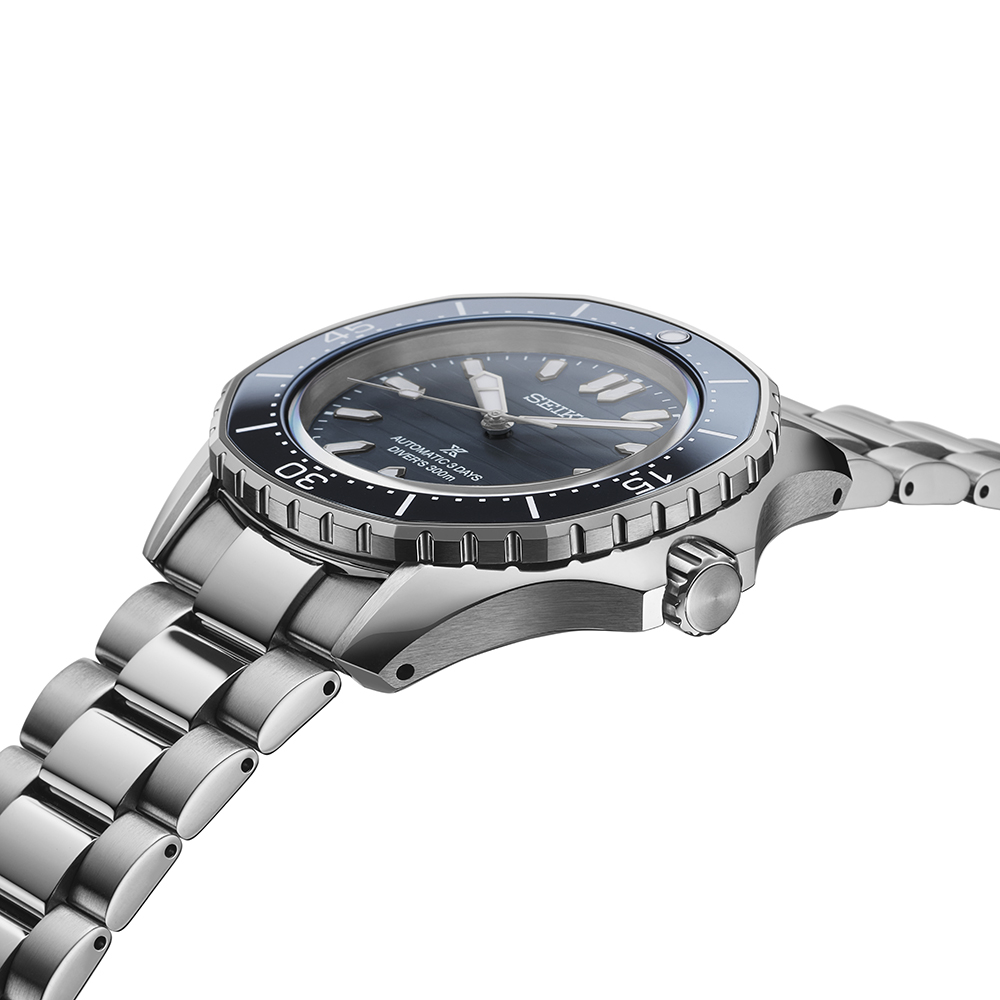 SEIKO Prospex Diver’s Polygonal in Coastline-Cobalt Automatic Blue Dial 41.3mm Silver Stainless Steel Bracelet SPB483J1 - 