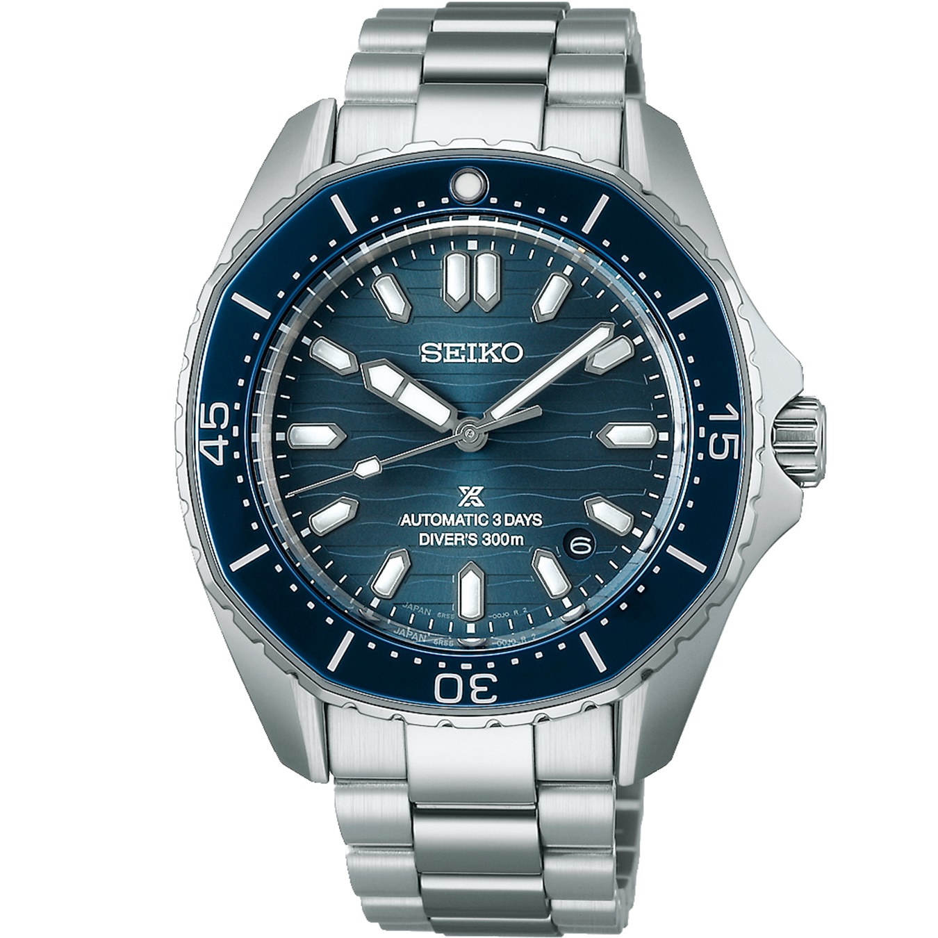 SEIKO Prospex Diver’s Polygonal in Coastline-Cobalt Automatic Blue Dial 41.3mm Silver Stainless Steel Bracelet SPB483J1 - 
