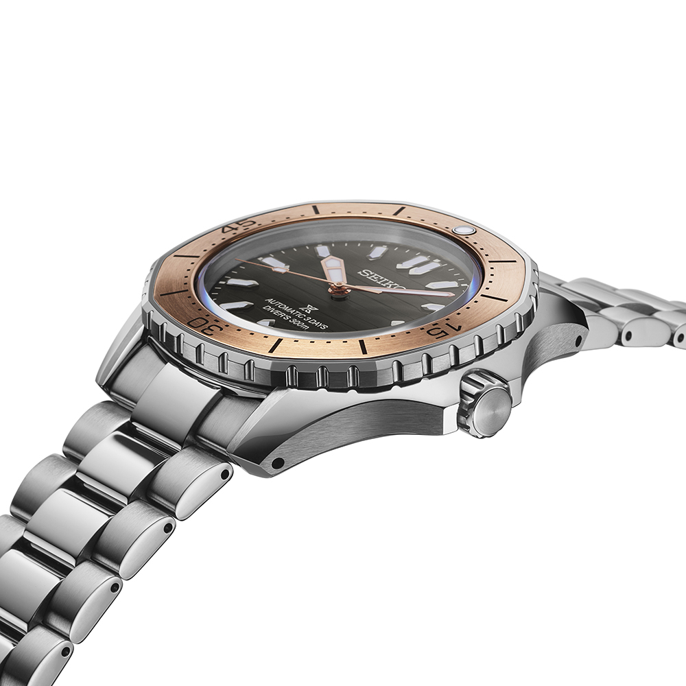 SEIKO Prospex Diver’s Polygonal in Coastline-Cobalt Automatic Brown Dial 41.3mm Silver Stainless Steel Bracelet SPB485J1 - 