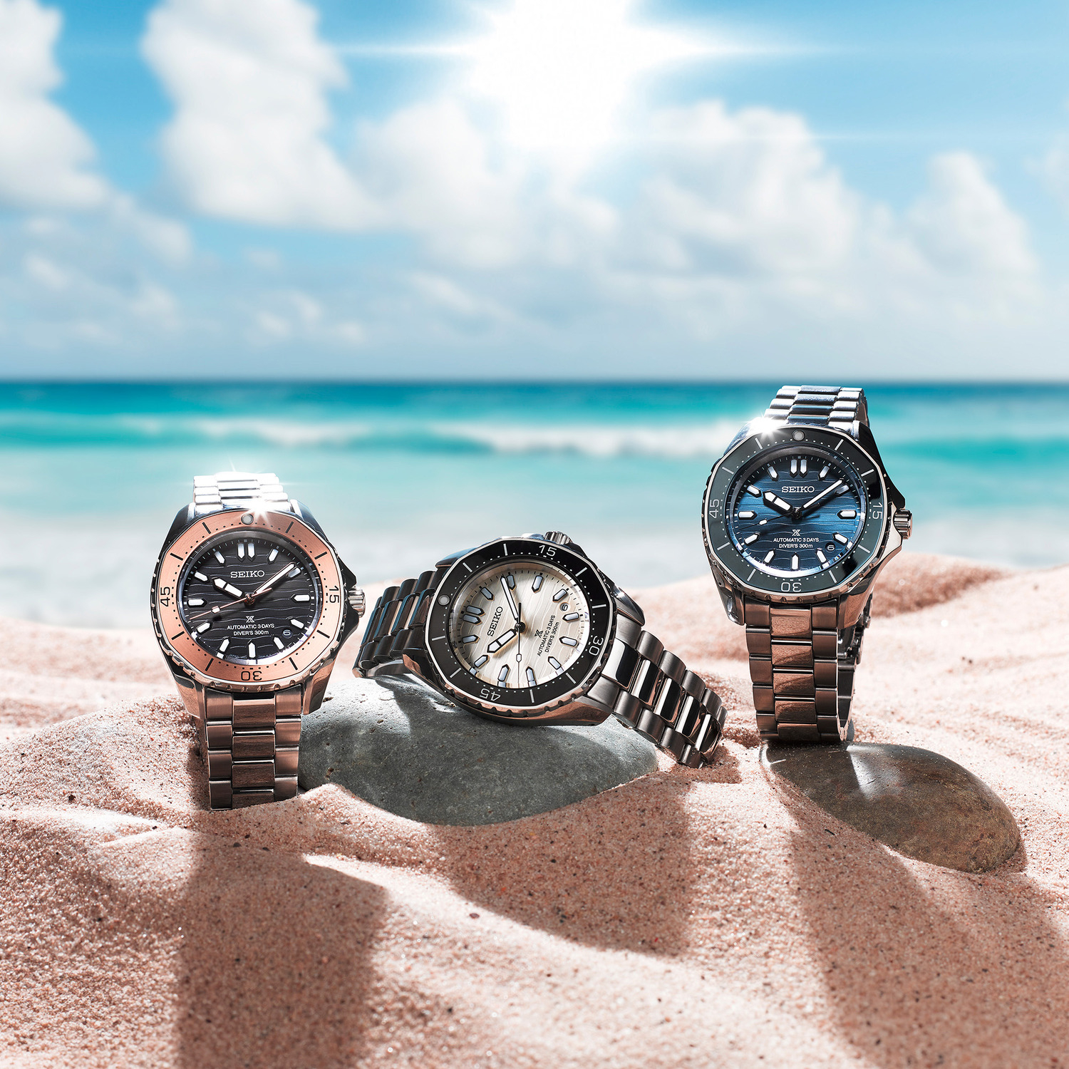 SEIKO Prospex Diver’s Polygonal in Coastline-Cobalt Automatic Brown Dial 41.3mm Silver Stainless Steel Bracelet SPB485J1 - 5