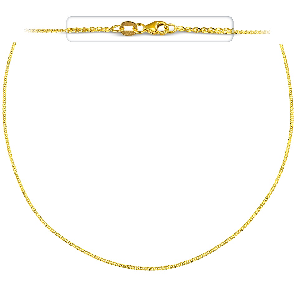 CHAIN Spiga Light #2 K9 60cm Yellow Gold SQ-030K.K9.60 - 