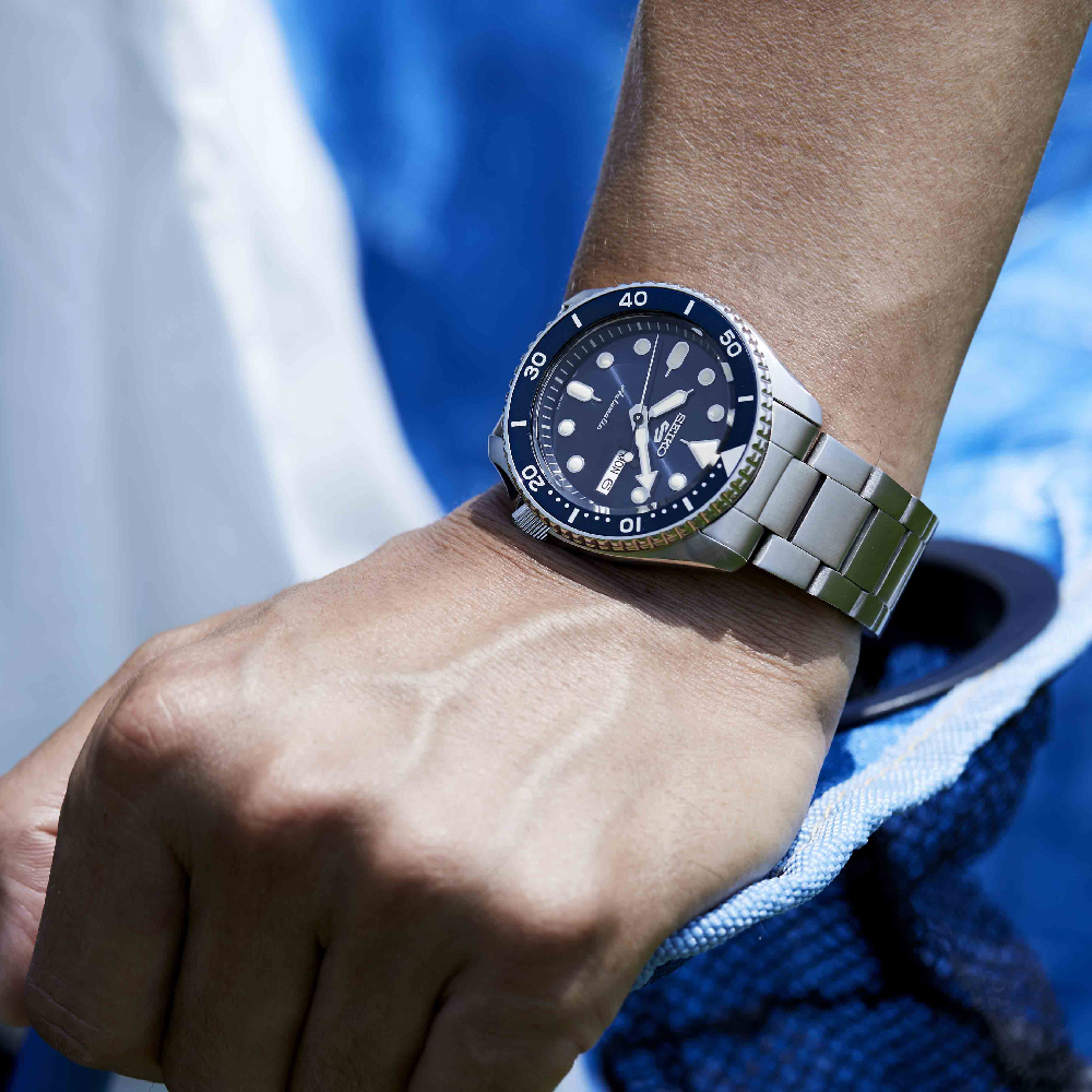 SEIKO 5 Sports Automatic Blue Dial 42.5mm Silver Stainless Steel Bracelet SRPD51K1 - 3