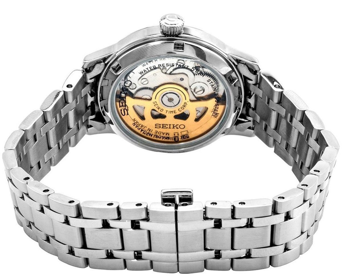 SEIKO Presage Cocktail Time 'Mockingbird ' Automatic 40.5mm Silver Stainless Steel Bracelet SRPE15J1 - 4