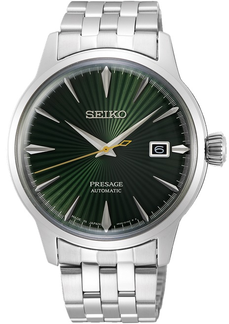 SEIKO Presage Cocktail Time 'Mockingbird ' Automatic 40.5mm Silver Stainless Steel Bracelet SRPE15J1 - 